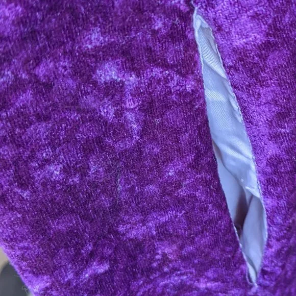 💜Vintage Purple Velvet Painters Smock Costume - Picture 5 of 6